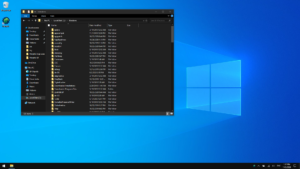 Dark Mode on the Windows desktop.